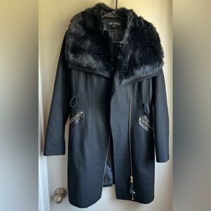 EUC Via Spiga Black Coat